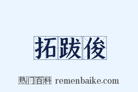 拓跋俊是什么意思的图片